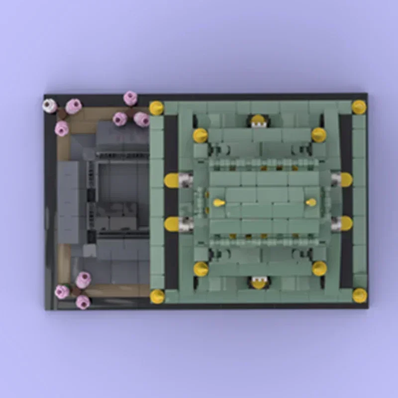 Klocki konstrukcyjne Moc, model ulicy z Zamkiem w Osaka, klocki techniczne, zabawki do samodzielnego montażu, zabawki budowlane dla dzieci, prezenty świąteczne.