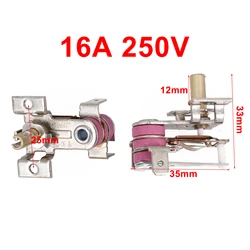 250V 16A Adjustable Temperature Switch Bimetallic Heating Thermostat KST-168 For Electric Heaters Electric Irons Rice Cookers