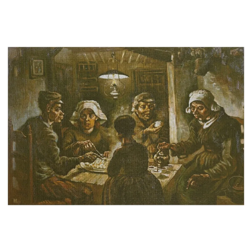 

Пазлы с изображением картин Ван Гога «Обед у камина» для детей, персонализированный подарок с фотографией, индивидуальный пазл с фото