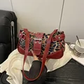 leopard print red