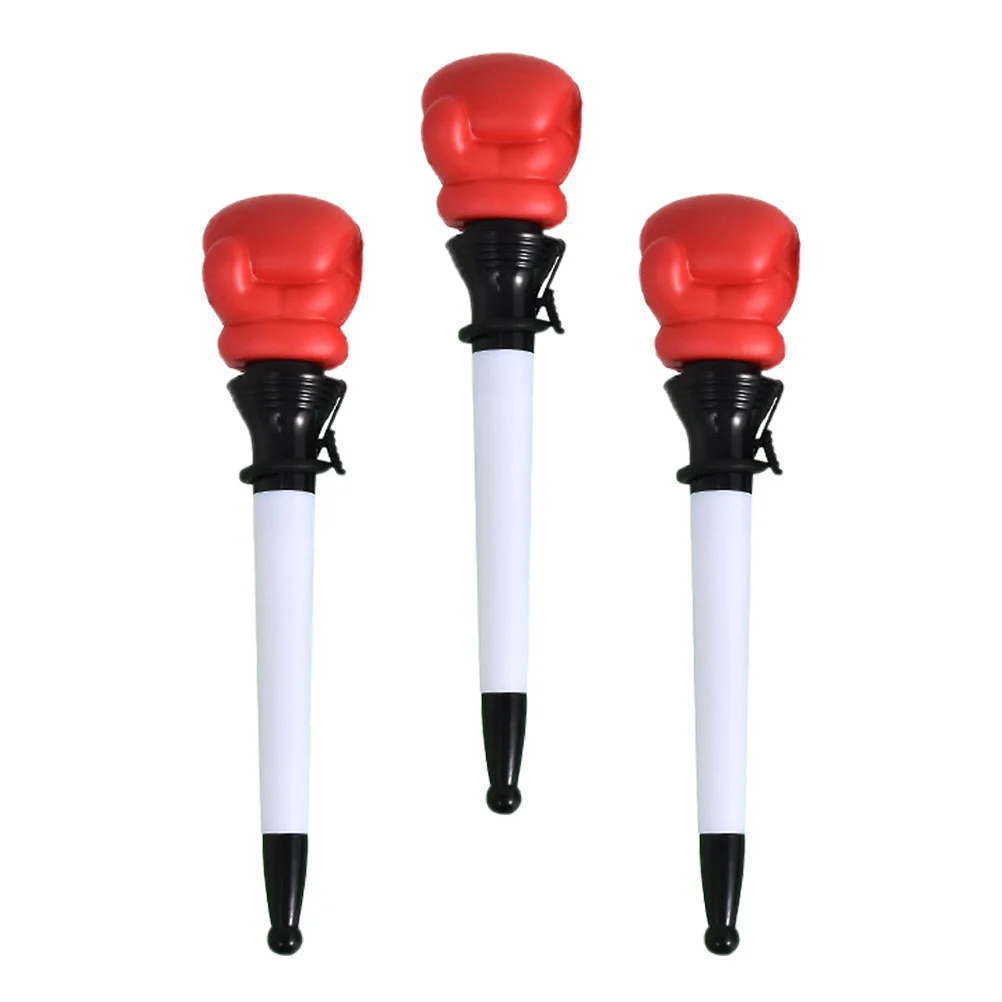 

3 Pcs Boxing Pen Ink Pens Mini Ballpoint Sports Party Favor Stretchy Plastic Child