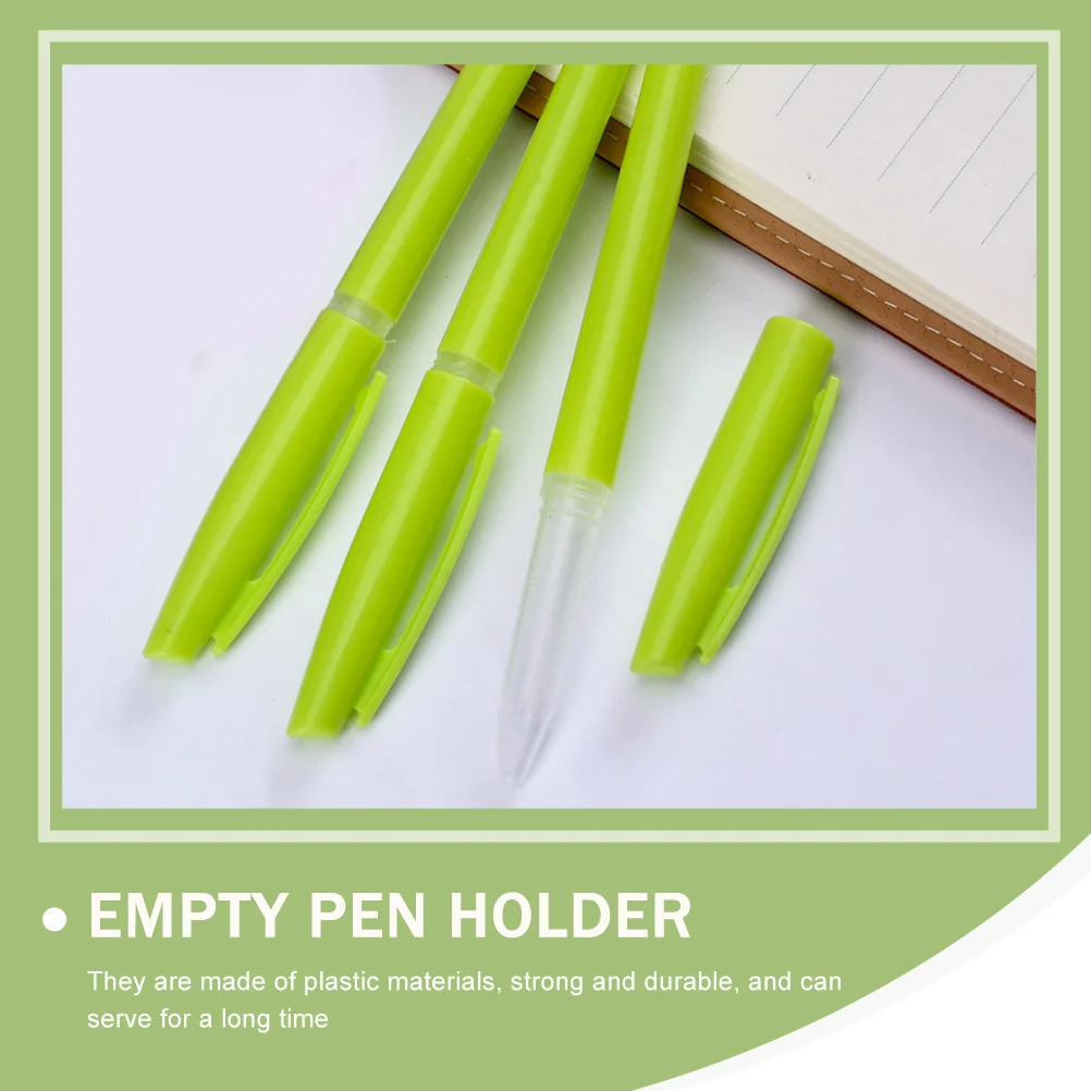 

50Pcs Empty Pen Shells Superior Material Comfortable Grip Practical Storage for Gel Pens School Supplies Empty Pen Holder