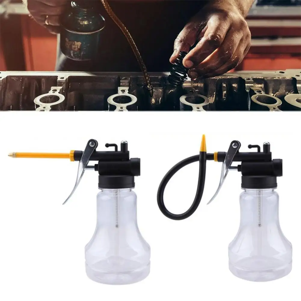 250/350 مللي ارتفاع ضغط الشحوم خرطوم عدة البلاستيك الشفاف علبة زيت مع مضخة صغيرة مزيتة بندقية حاقن اكسسوارات أداة مجموعة