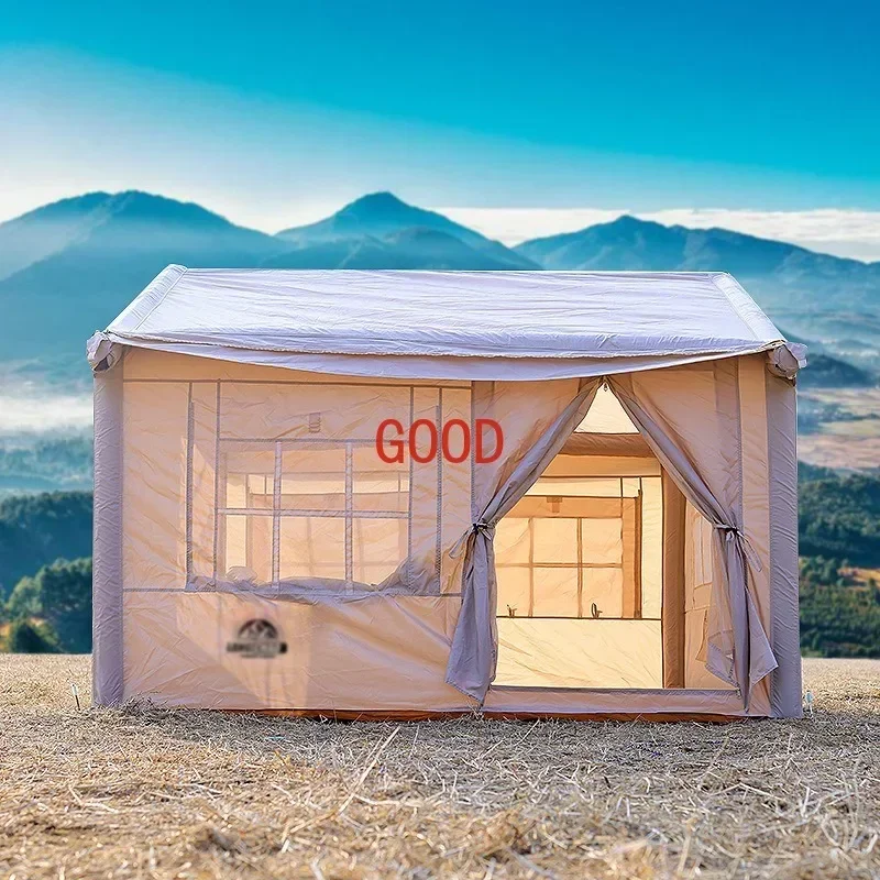 TAO 6-8 person Inflatable camping tent 4.8 ㎡ Cottage portable foldable thickened integrated outdoor picnic tents without buildin