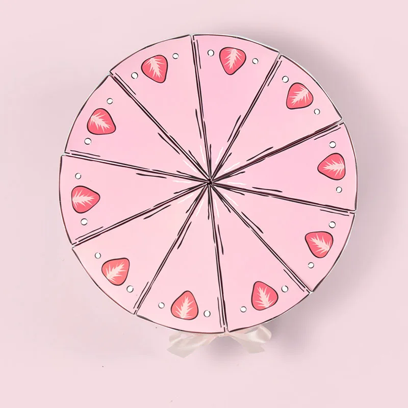 10/20Pcs Dreieckige Kuchen Geformt Papier Geschenk Box Cookie Süßigkeiten Baby Dusche Gefälligkeiten Behandeln Kinder Geburtstag Party Dessert verpackung Boxen – Detail 14