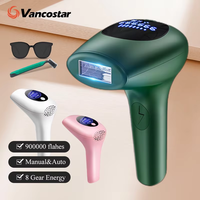 Vancostar Portable Laser Hair Removal Handset 900000 Flashes Painless Permanent Hair Remove for Women At-Home IPL Epilator