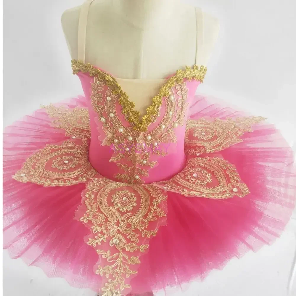 أطفال الكبار الدانتيل الكلاسيكية المهنية الباليه توتو بحيرة البجع فطيرة راقصة الباليه ملابس الرقص ازياء فستان طفل الفتيات النساء #2