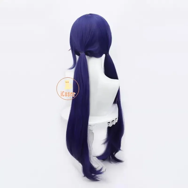 Peluca de Cosplay 25COSMiSide Crazy Mita, tocado, horquillas rojas, diadema, cuerda para el pelo azul, fiesta de Halloween para mujeres y niñas, accesorios de juego Carn