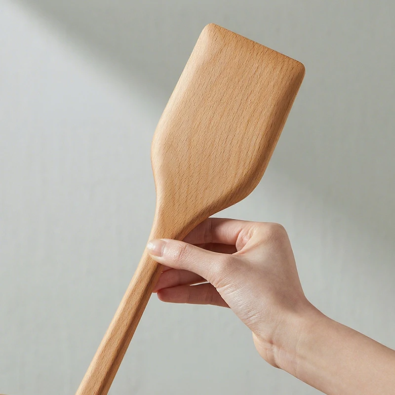ملعقة من خشب الزان السميك من كوكر كينج، ملعقة خاصة غير لاصقة للقلي، ملعقة مقاومة لدرجات الحرارة العالية، خشبية #5