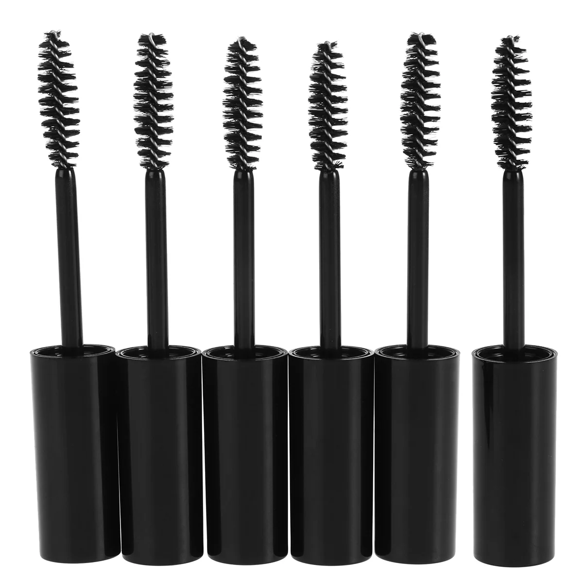 6-teiliger Mascara-Röhrenbehälter, leere Wimpernflasche, Creme, Luftverkehrskontrollbürste