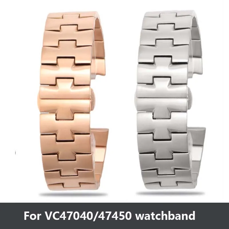 Stainless steel Watchband for Vacheron Constantin overseas p47040 47450 49150 VC Convex Watches band Men watches Strap 25* 8mm