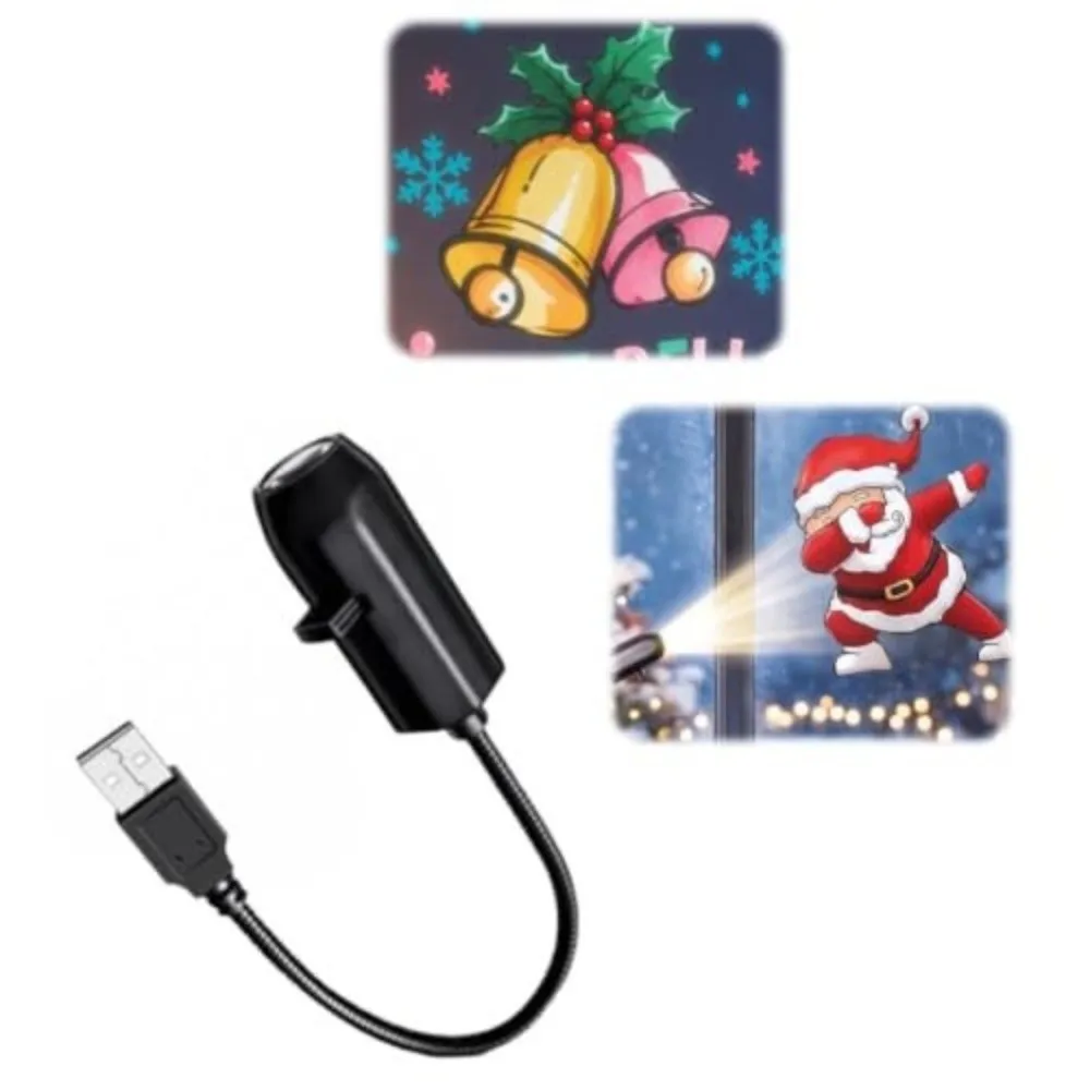 HD Resolution Christmas Scene Projector Plug and Play Multiple Scenes Festive Scene Projector Night Light Projector Car Interior