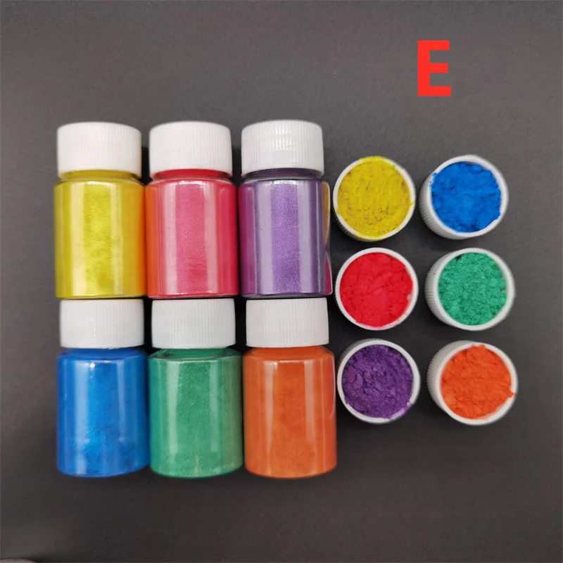 60Colors Natural Mineral Mica Pigment Soap Dyes Nail Art DIYEyeshadow Mica Powder Fluffy Crystal Slime Mica Pigment
