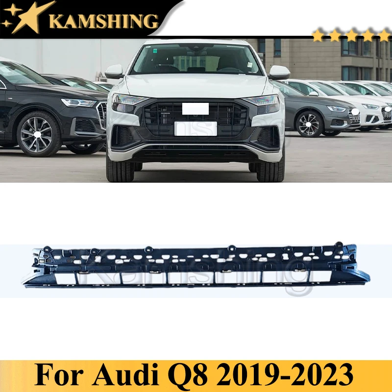 Deflector de protección inferior del parachoques delantero Kamshing para Audi Q8 2019-2023 alerón inferior del parachoques delantero labio difusor inferior 4M8807647D9B9