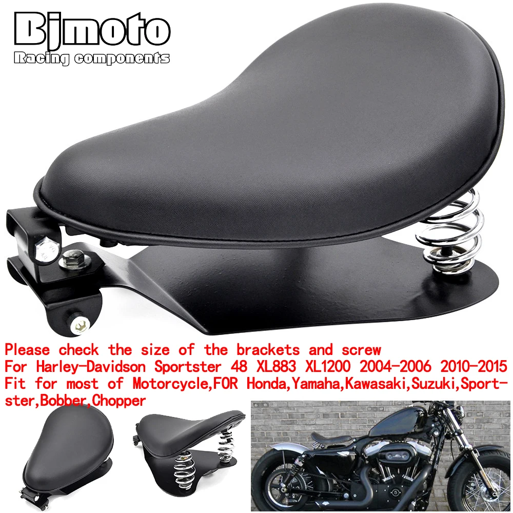 Moto Solo Seat Baseplate Spring Seat Pad Saddle Bracket For Davidson Sportster Fit Honda Yamaha Kawasaki Suzuki Bobber Chopper