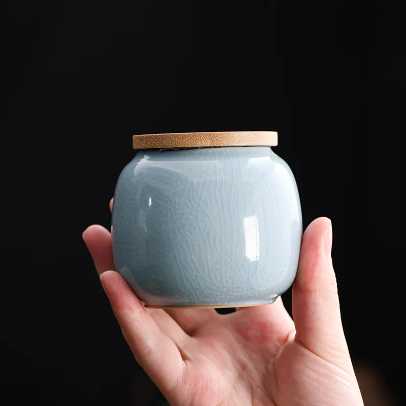 علب شاي سيراميك، 6 علب صغيرة صغيرة، علبة فارغة لتغليف الشاي المفتوح