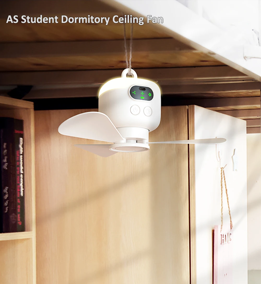 8000mAh Tragbarer Deckenventilator, Outdoor-Campingventilator, Zelt-Luftzirkulator, wiederaufladbarer elektrischer Ventilator mit Fernbedienung und LED-Licht – Detail 8