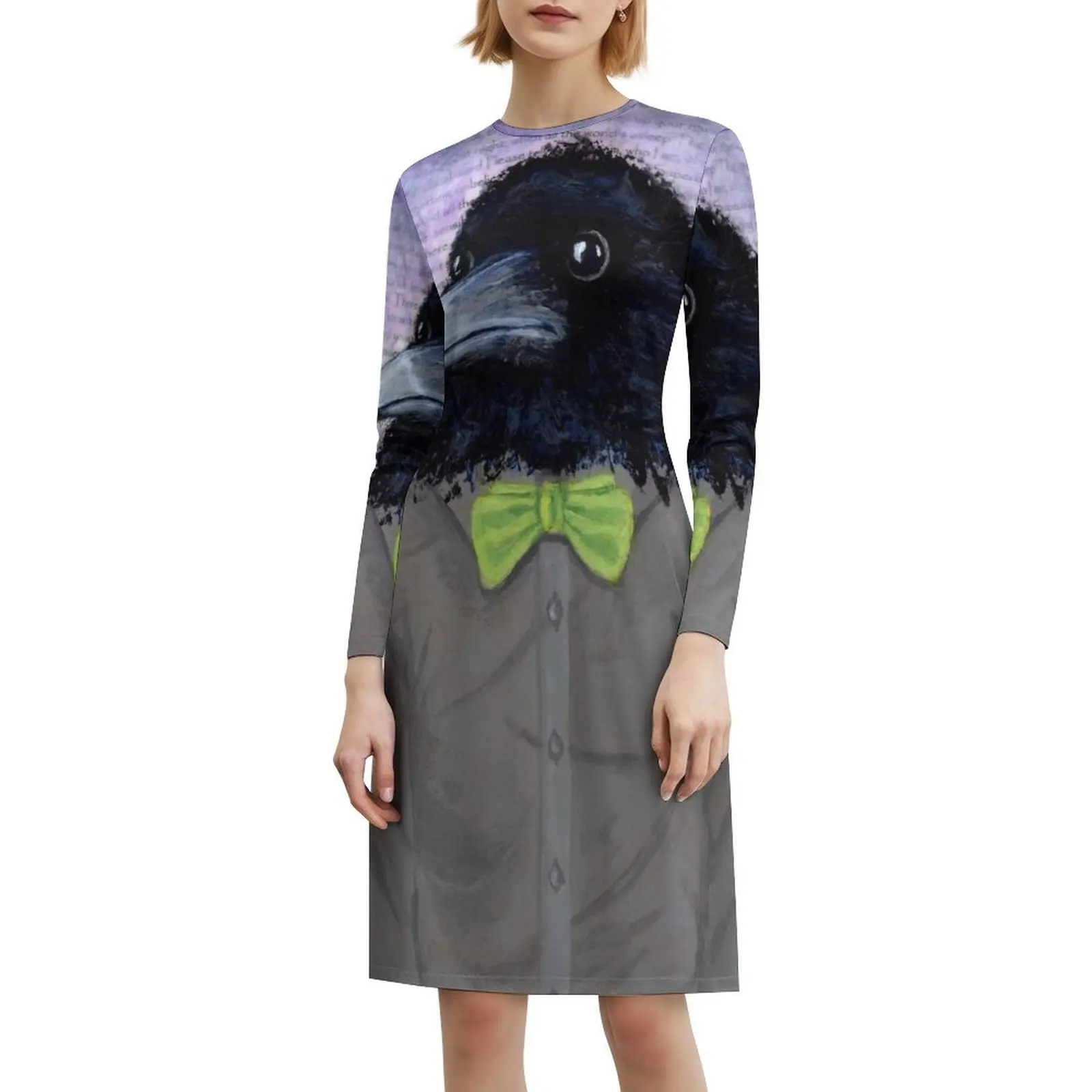 فستان توماس النسائي الهيب هوب ملابس الشارع الشهير مطبوع عليه رسومات جرافيك للحفلات ملابس النادي توماس بوي رجل ربطة القوس فيونكة طوق ملابس نسائية #6