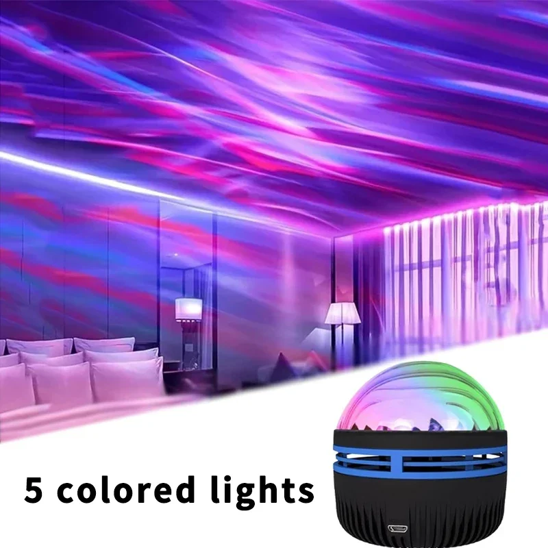 Colorful Galaxy Sky Aurora Night Light Remote Control RGB LED Projection in Magic Ball for Bedroom Living Room Party