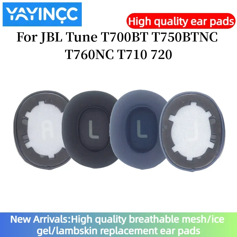 

YAYINCC Replacement Ice gel ear pads For JBL Tune T700BT T750BTNC T760NC T710 720 headphones Earphone repair accessories