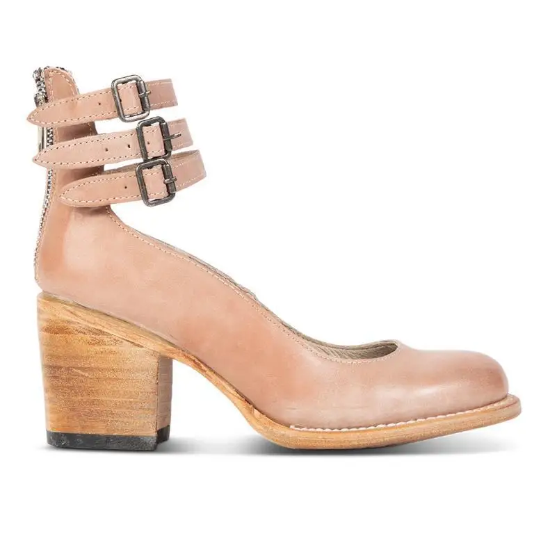 Flache Klassische Sandalen für Damen, Afrikanischer Stil, Quadratischer Absatz, Hohe Absätze, Klobige Freizeitschuhe, Schnürung, Runde Zehenpartie, Riemen, Blockabsatz – Detail 18