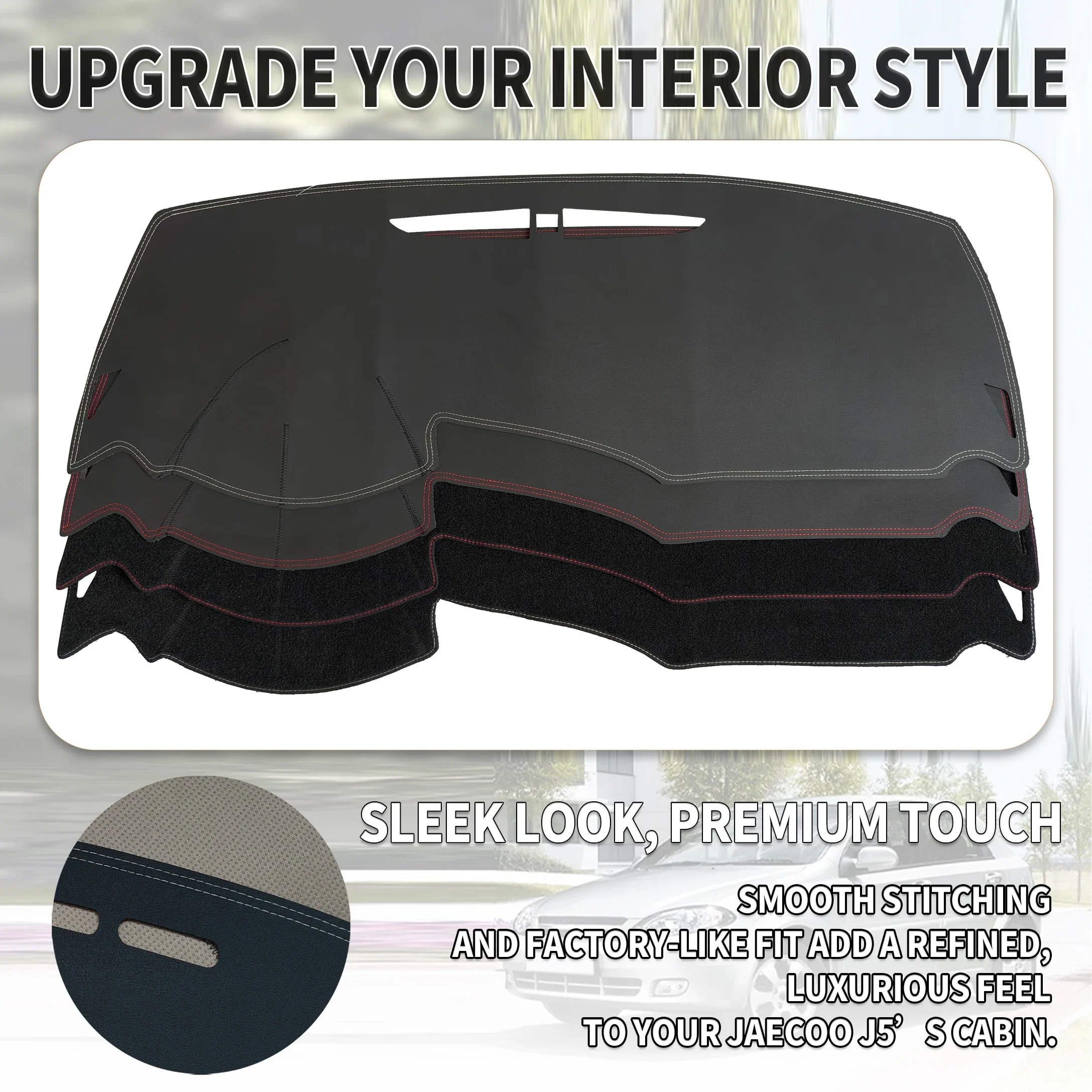 for Seat Leon 2005-2010 2011 2012 Car Dashboard Cover Dashmat Sunshade Anti‑Slip Anti‑UV Dash Mat Cover Interior Accessories view 3
