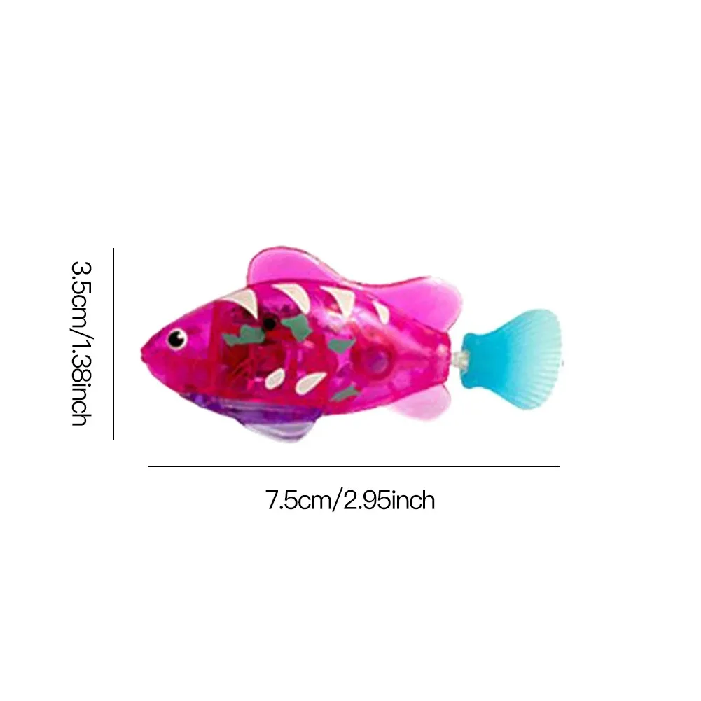 Cat Toy LED Interactive Swimming Robot Fish Toy for Cat Glowing Electric Fish Toy to Stimulate Pet's Hunter Instincts Pet Toys