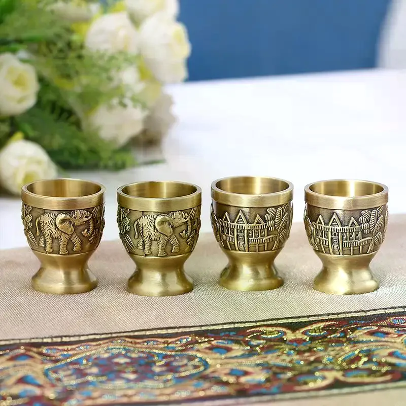 

Retro Animal Small Wine Cup Vintage Cup Suitable For Family Party Wine Supplies Friend Neighbor Gift