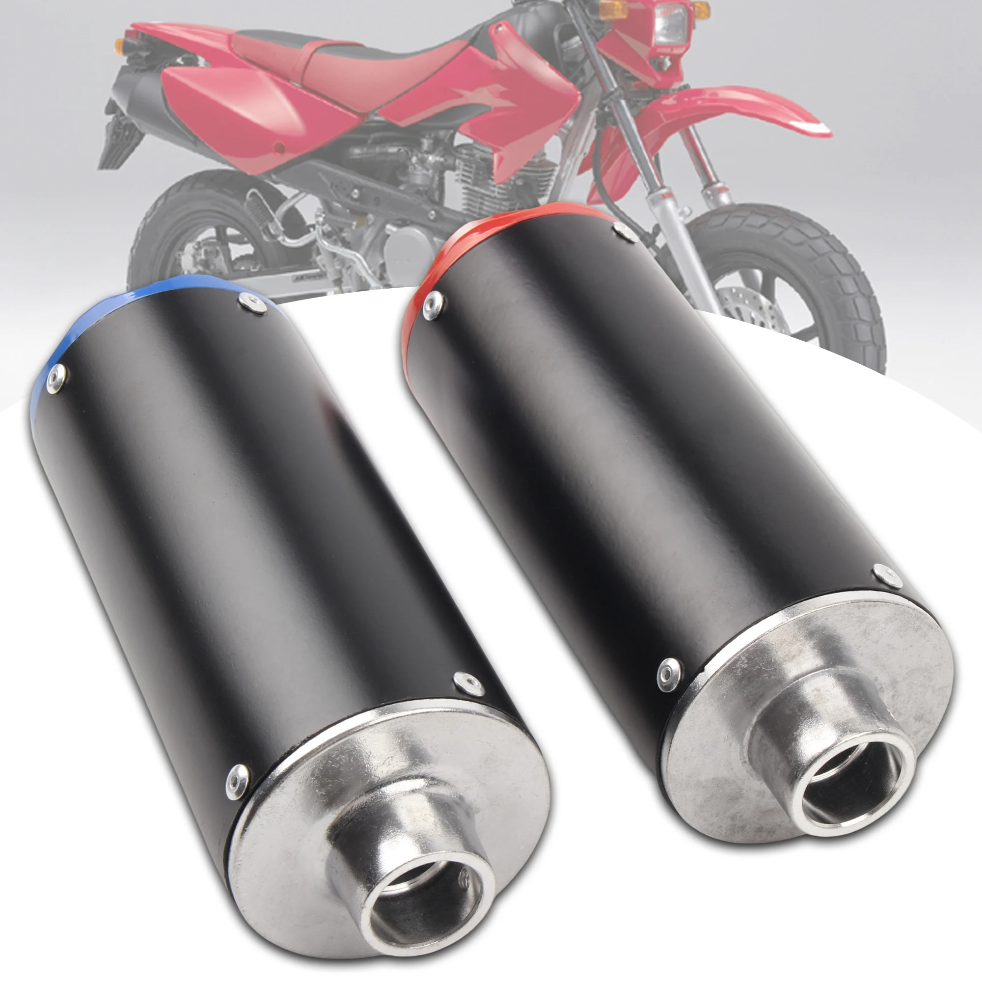 Motorcycle 28mm Muffler Exhaust Pipe Full System Fit For 110 125cc 150cc PIT PRO Quad Bike Dirt ATV kayo BSE EXC CRF Accessories view 5