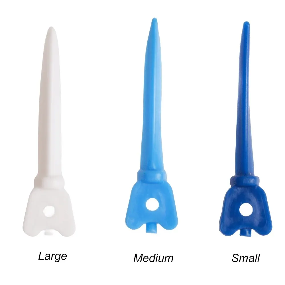 40pcs Dental Wedges Disposable Plastic Wedge Tooth Gap Wedge with Hole Dentistry Medical Grade Dentist Lab Tools