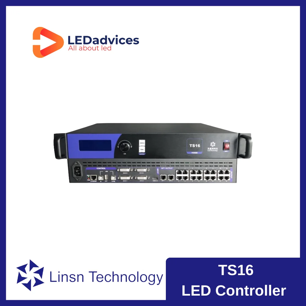 

Linsn TS16 LED Screen Controller Supports 10 Million Pixels For Meeting Ultra-long or Ultra-large LED Sending Card Sender Box