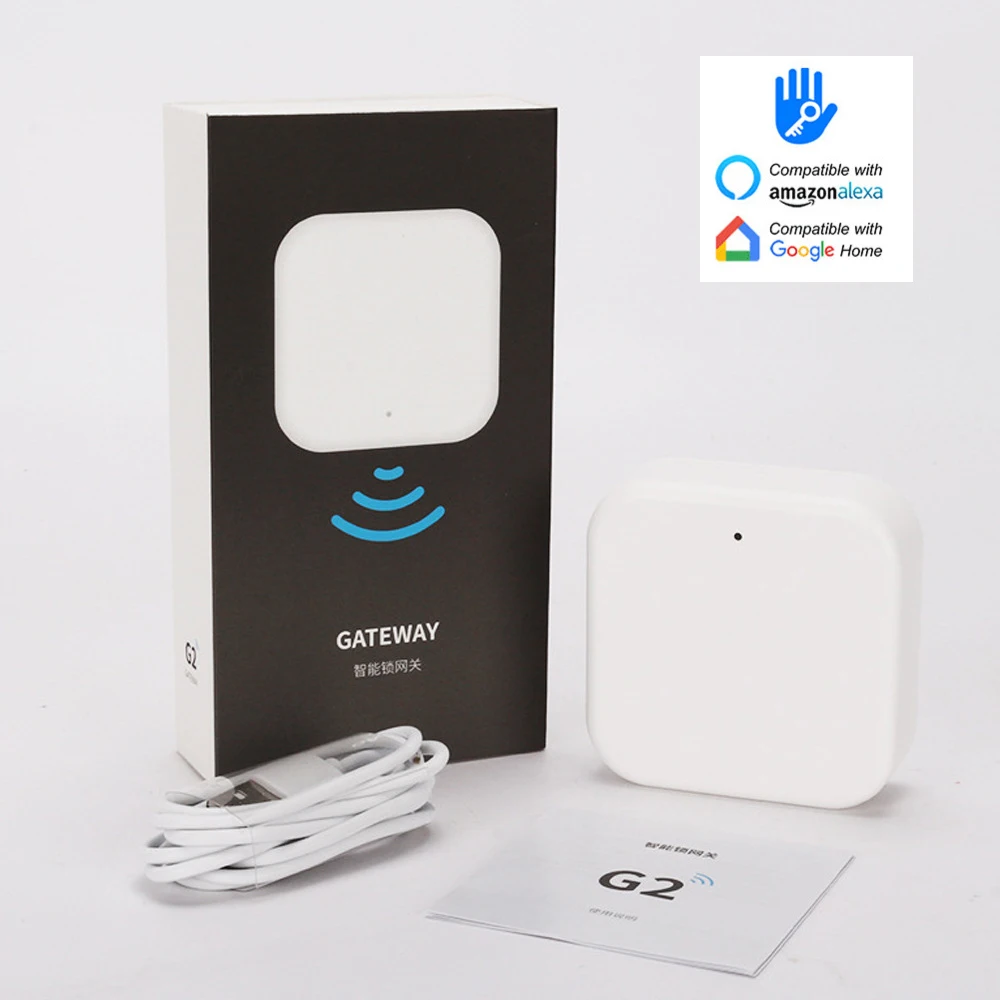 

Умный электронный дверной замок TTLOCK G2, беспроводной хаб с Wi-Fi и Bluetooth, дистанционное управление через приложение TTLock