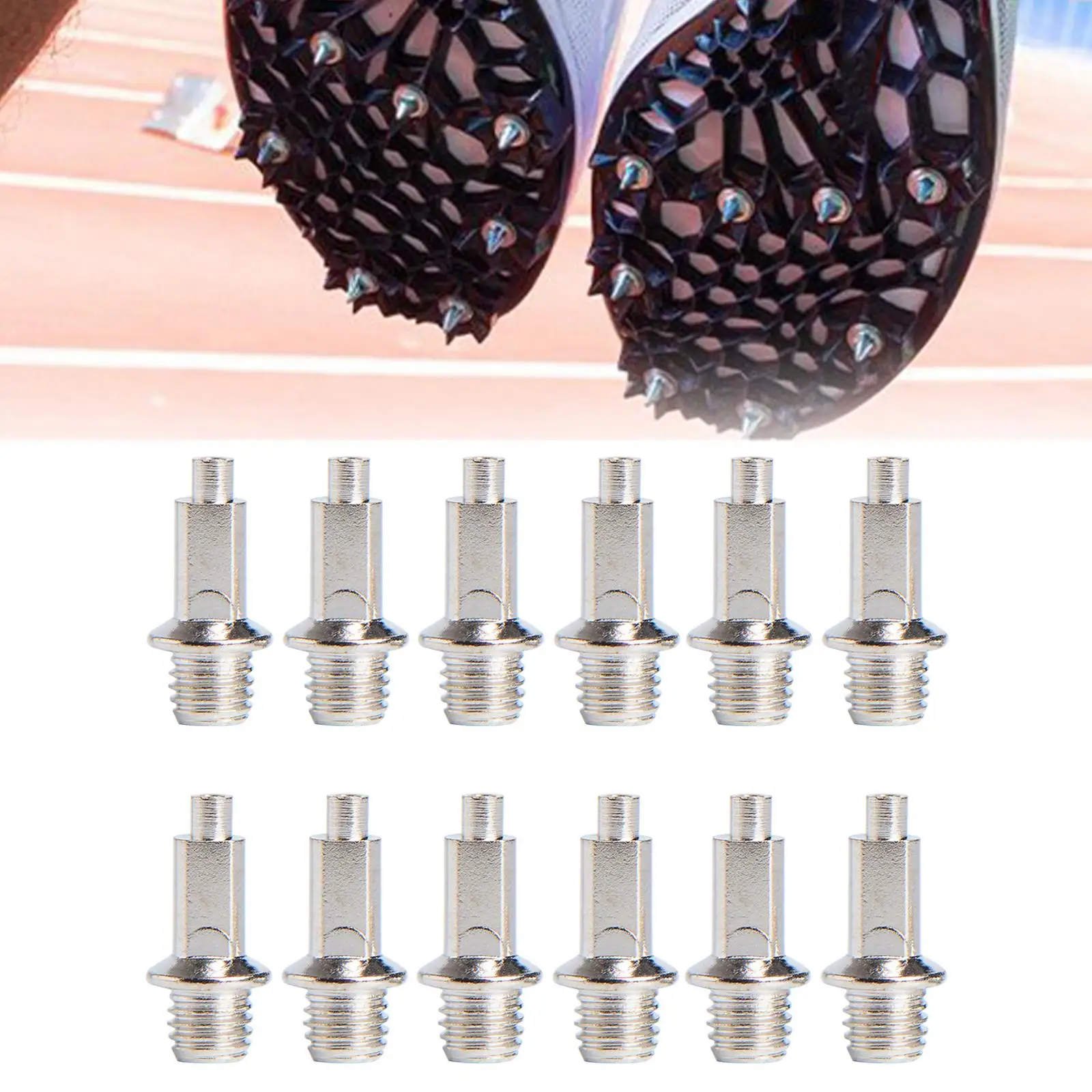 

12Pcs High Jump Spikes for Men Women Replacement Nails Steel Spikes for Shoes for Training Sports Athletics Outdoor Competition