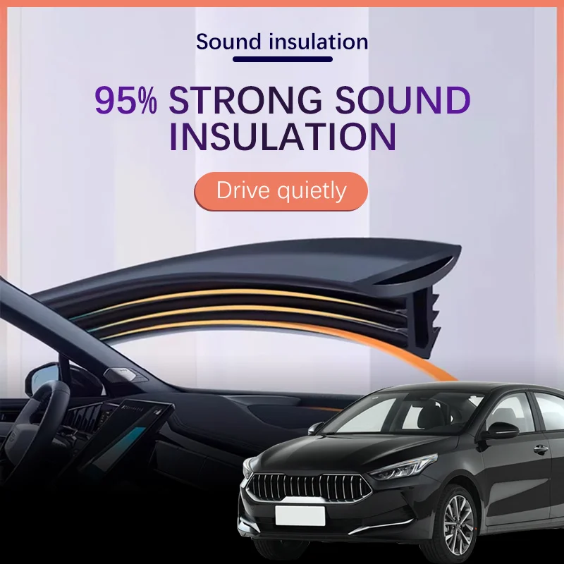 Car Dashboard Sealing Strip Interior Auto Noise Sound Insulation Rubber Trim Weatherstrip For Kia K3 Carnival K2 K4 K5 K8
