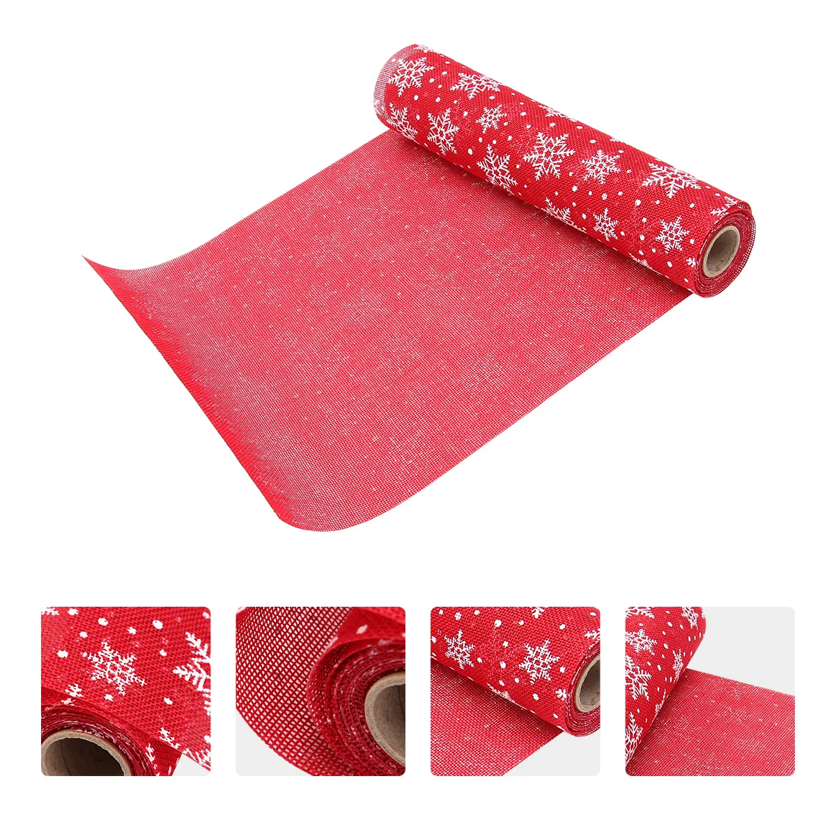 

Printed Tablecloth Snowflake Christmas Pattern Festive Dining Decor For Party Hotel Restaurant Xmas Runner