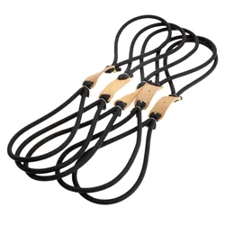 5/1 Pc Black Hunting Catapult Strong Powerful Elastic Rubber Band For Slingshot Catapult Hunting Sling With Leather Pouches