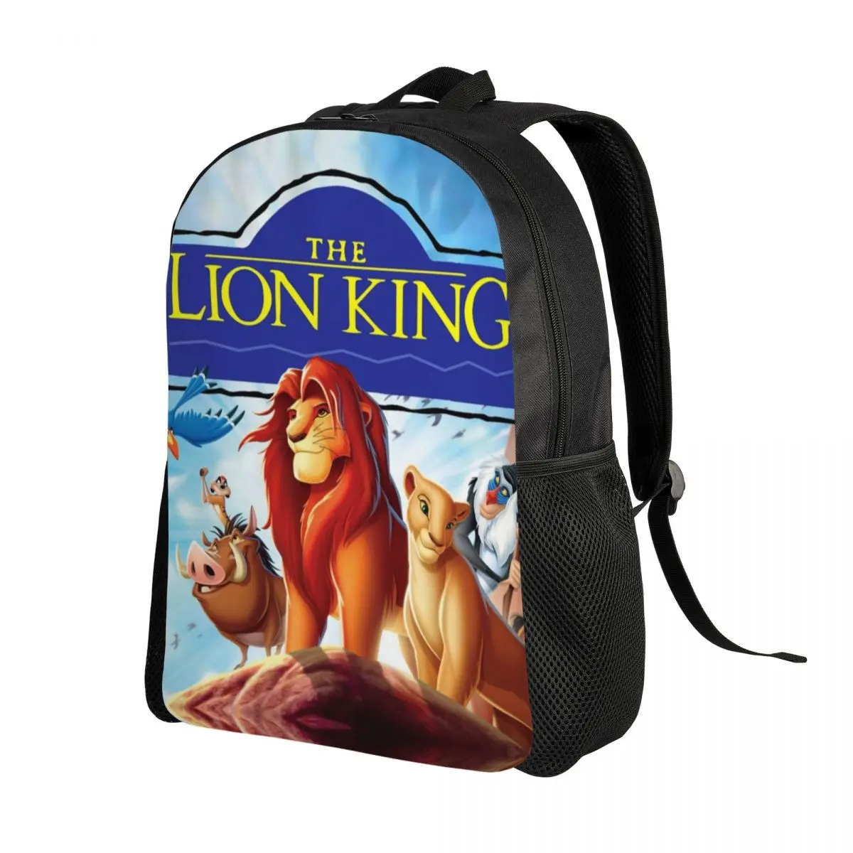 Custom The Lion King Hakuna Matata Backpacks Women Men Water Resistant College School Simba And Mufasa Movie Bag Print Bookbags