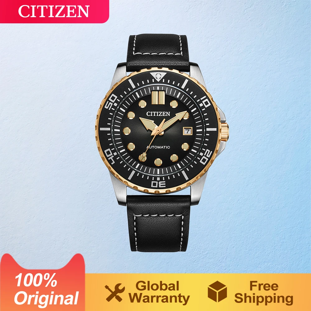 CITIZEN Automatic Mechanical Luminous Watch Men Business Sports 10Bar Waterproof Japanese Watches NJ0176-10E
