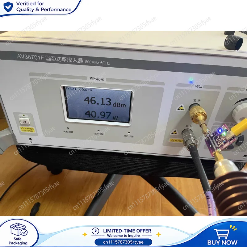 0.8-3GHz RF Through Detector Standing Wave Protection Comparator Envelope TTL Output Microwave Signal Detector Module