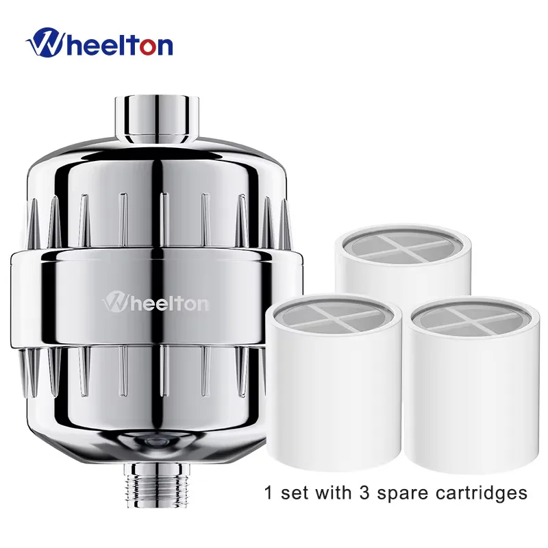 Wheelton Bath Shower Filter(WHT-303-3E) Softener Chlorine & Heavy Metal Removal Water Filter Purifier For Health Bathing