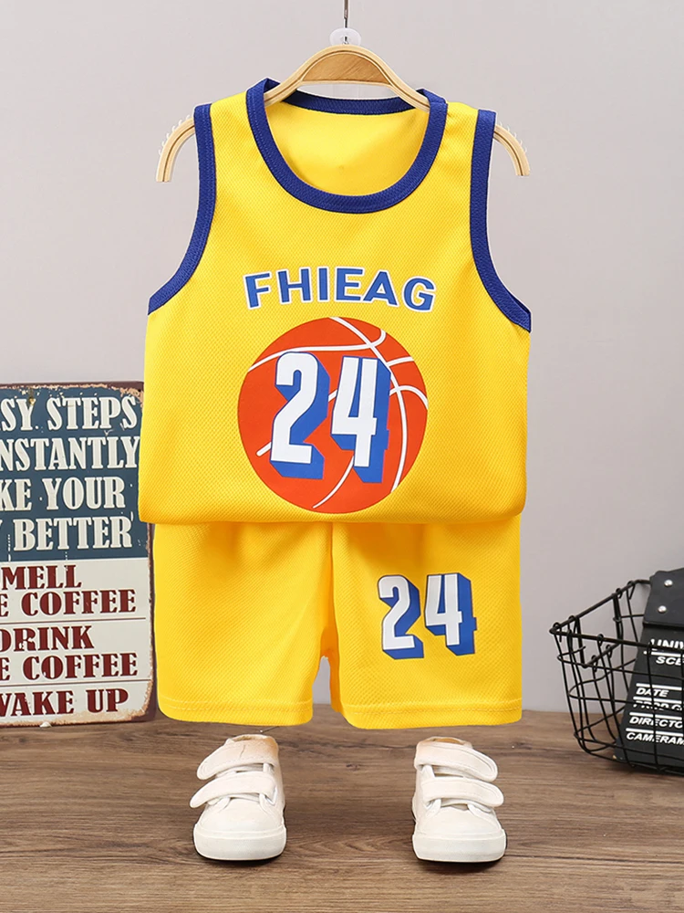 Tenue de sport pour enfants été garçons respirant séchage rapide basket-ball Football Kit enfants Jersey Shorts vêtements de sport ensemble 2025
