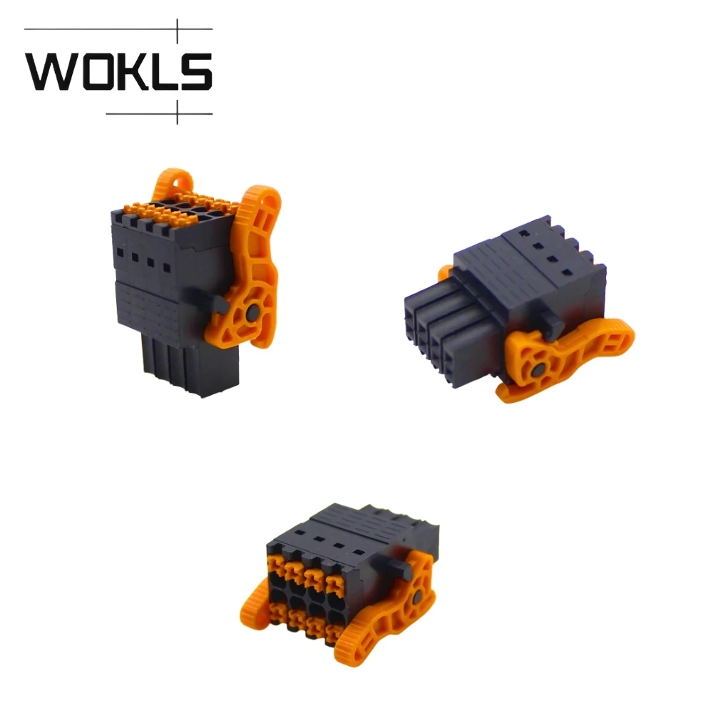 25pcs/50pcs Double Row Double Layer Pluggable Terminal Block 15EDGKNHG 3.5mm Pitch Spring Connector for Instrument PCB