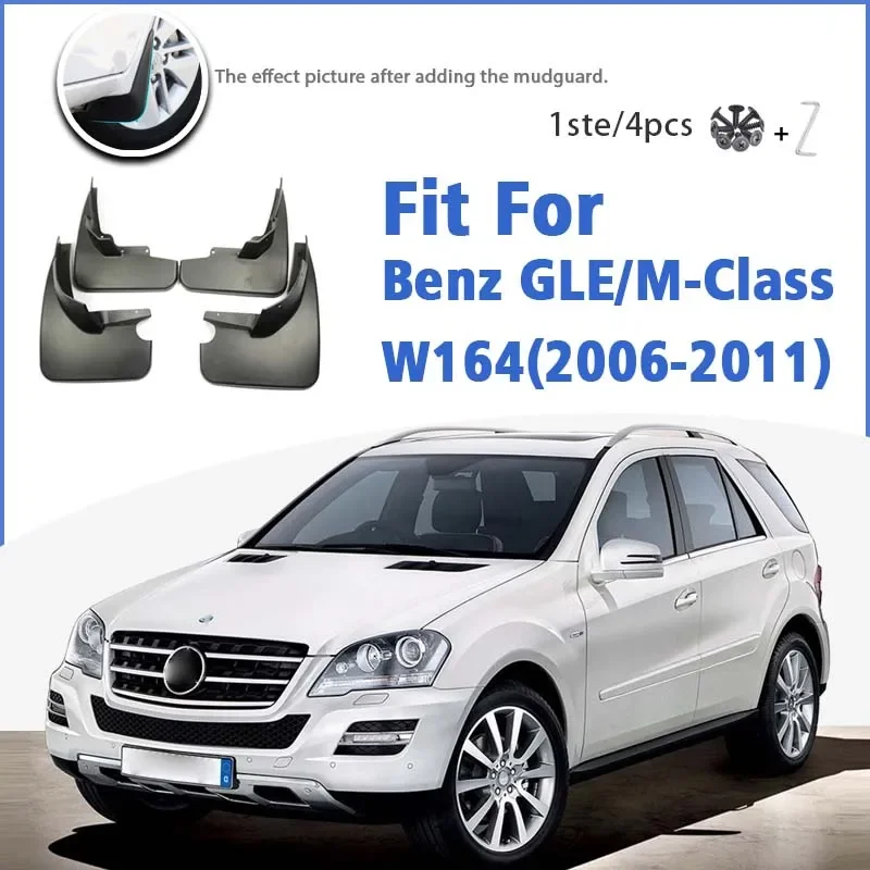 

For Mercedes Benz ML Class ML350 ML450 W164 2006-2011 Mudflaps Mudguard Fender Mud Flap Guards Splash Car Accessories 4pcs