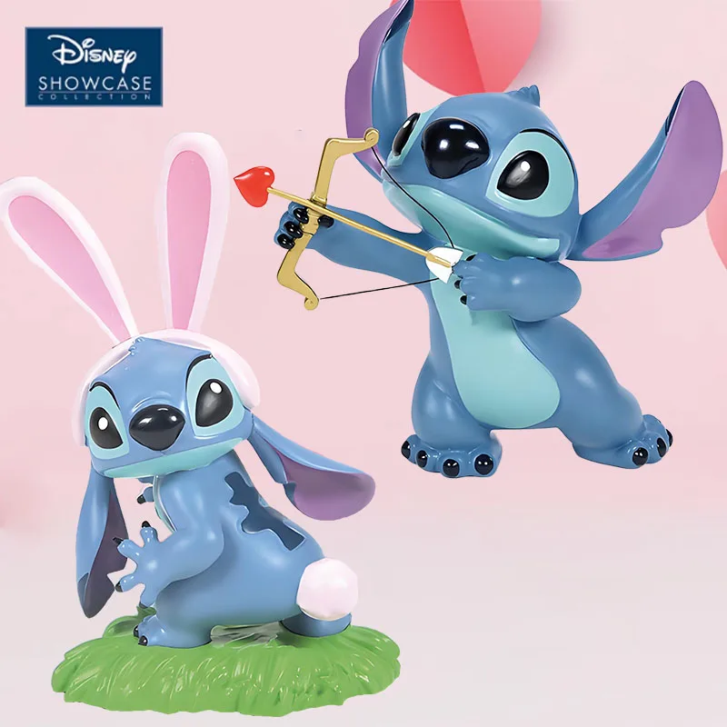 

Disney Original Lilo & Stitch Stitch Love Ornament&Stitch Cute Rabbit Ornament Anime Action Figures Toys for Boys Gift Model