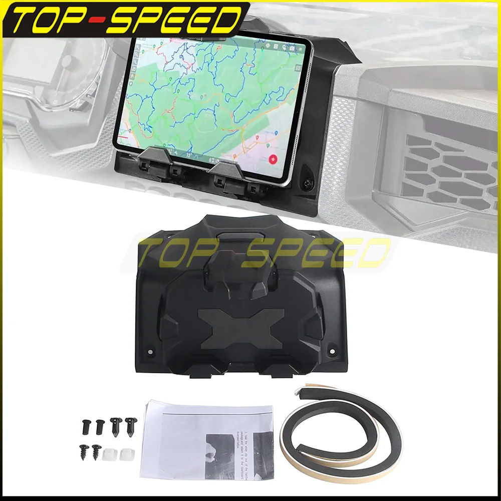 

For Polaris RZR Trail 1000 S XP 4 1000 XP 4/Turbo 2019-2023 Electronic Tablet Device Holder Mount Adjustable Clamp Storage Box