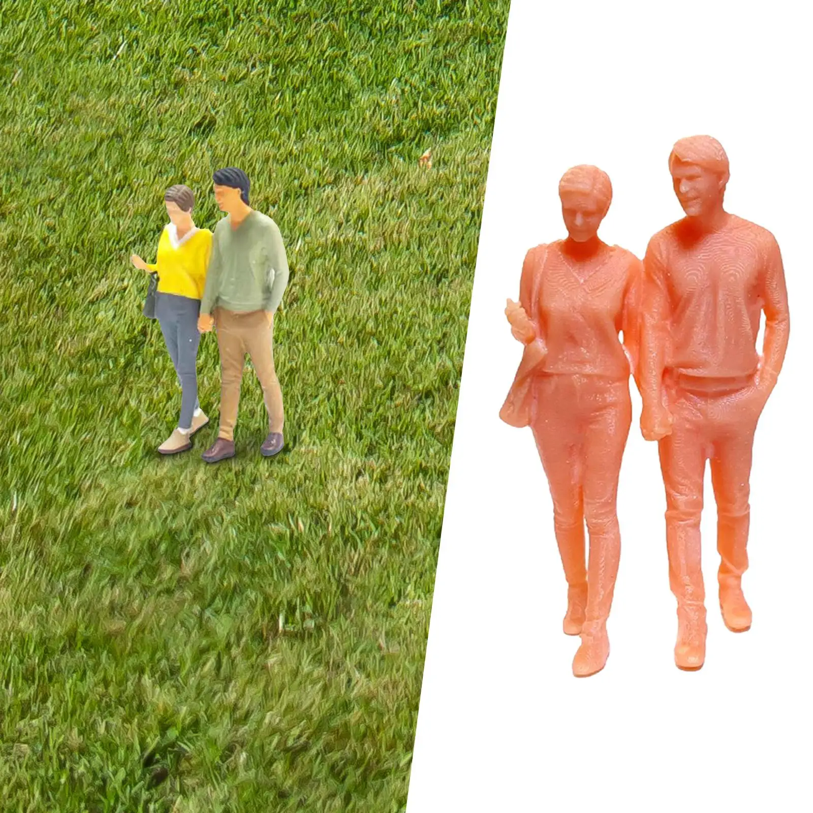 1:64 Couple Figure Couple Resin Miniature People Model Figurines Decoration