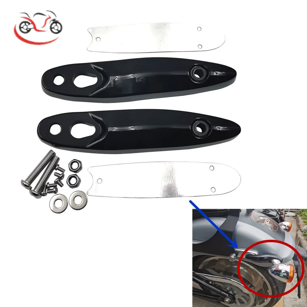 For Harley Dyna 02-07 Softail Breakout Fat Boy FLFB 2000-2022 Rear Turn Signal /License Plate Relocation Kit Extension Bracket