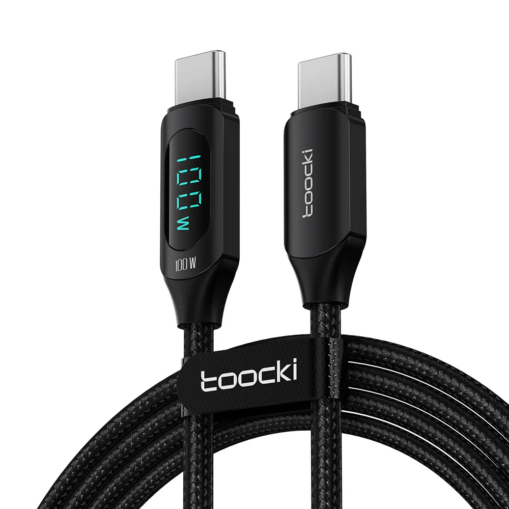 

PD100W fast charging dual type-C digital display data cable suitable for Huawei mobile phone and tablet charging