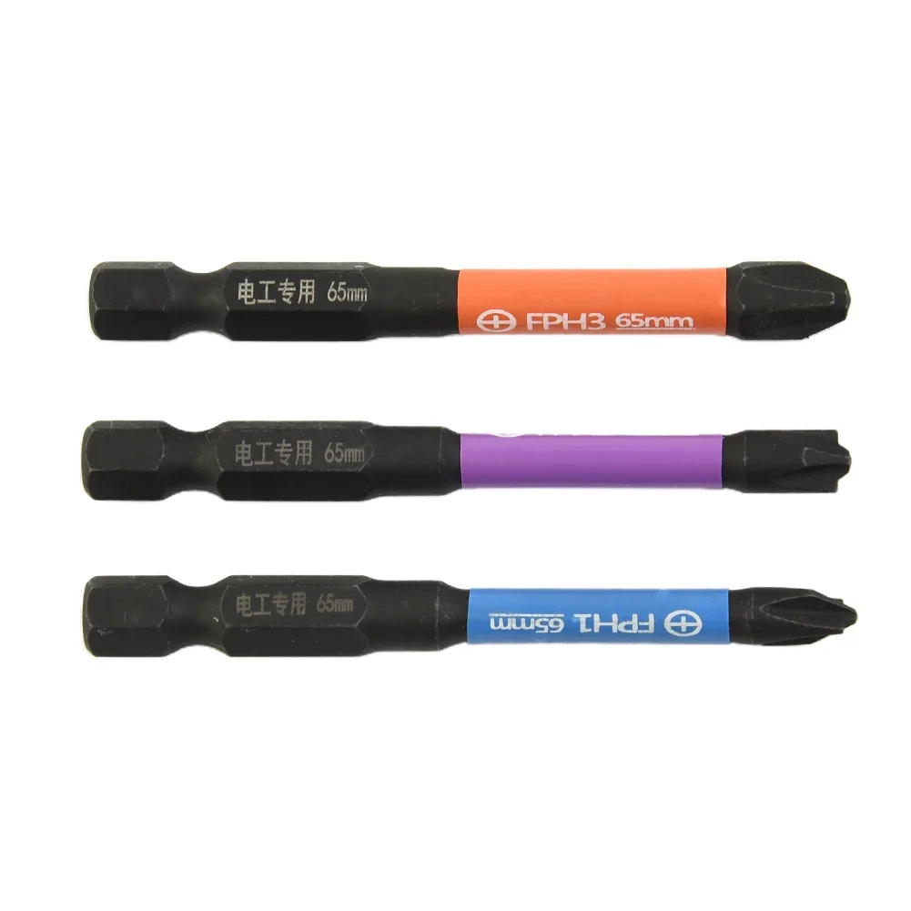 6pcs 65mm Magnetic Special Slotted Cross Screwdriver Bit For Electrician Circuit Breakers Socket Switch Power Tool image 6