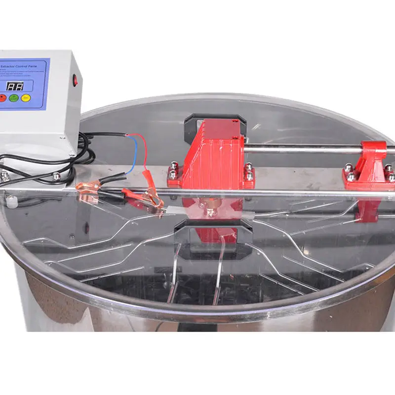 Manual and Electric +12V Three Purpose 6 Frames Honey Extractor Honey Extraction Machine